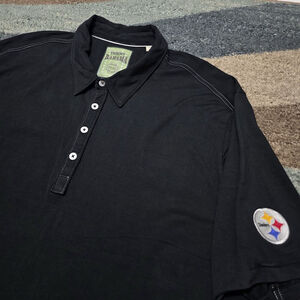 Pittsburgh Steelers Tommy Bahama Polo Shirt Black Men’s XXL